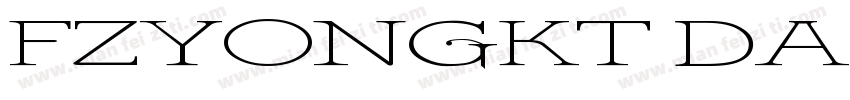FZYONGKT DAJW字体转换